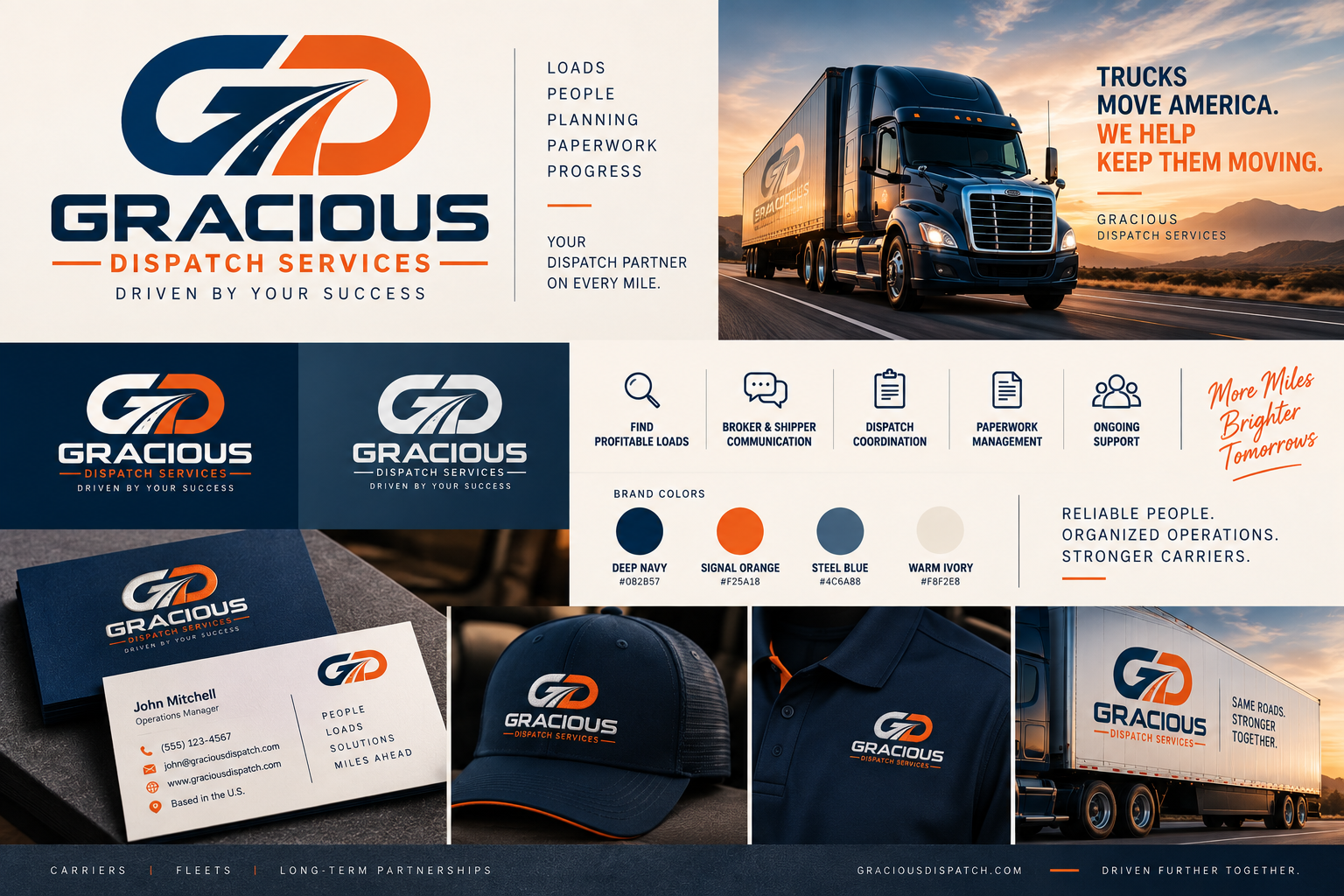 Gracious Dispatch Services brand and service principles